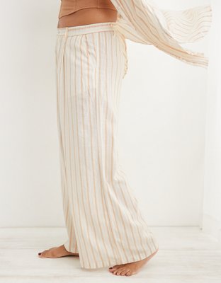 Pantalon à taille haute en mélange de lin Aerie