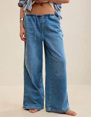 Aerie Daydream Denim Pull-On Pant | Aerie