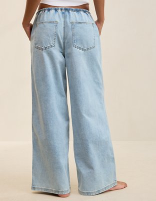 パンツ DAYDREAM MarinersMile Straight Denim OVY Aerie Daydream Denim Pull-On Pant | Aerie