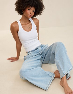 Aerie Daydream Denim Pull-On Pant | Aerie