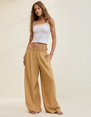 Aerie Linen Blend Trouser