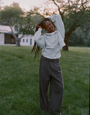 Aerie Stripe Trouser