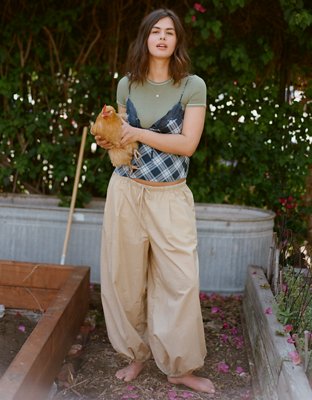 Aerie Woven Balloon Pant