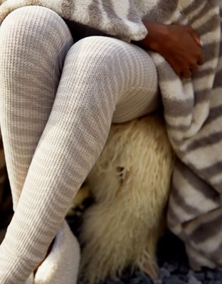 aerie waffle pants