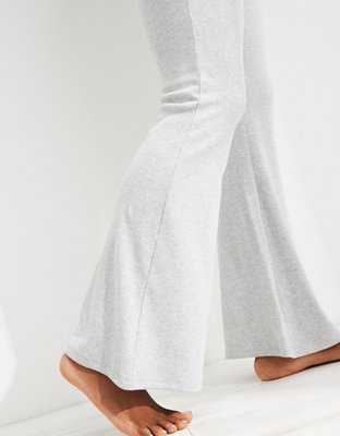 aerie ribbed flare pants