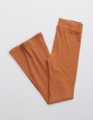 aerie ribbed flare pants