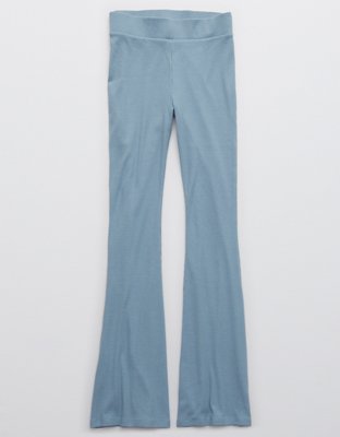 aerie ribbed flare pants