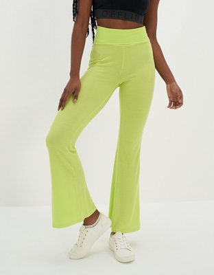 Aerie Real Soft® Flare Pant con pliegue