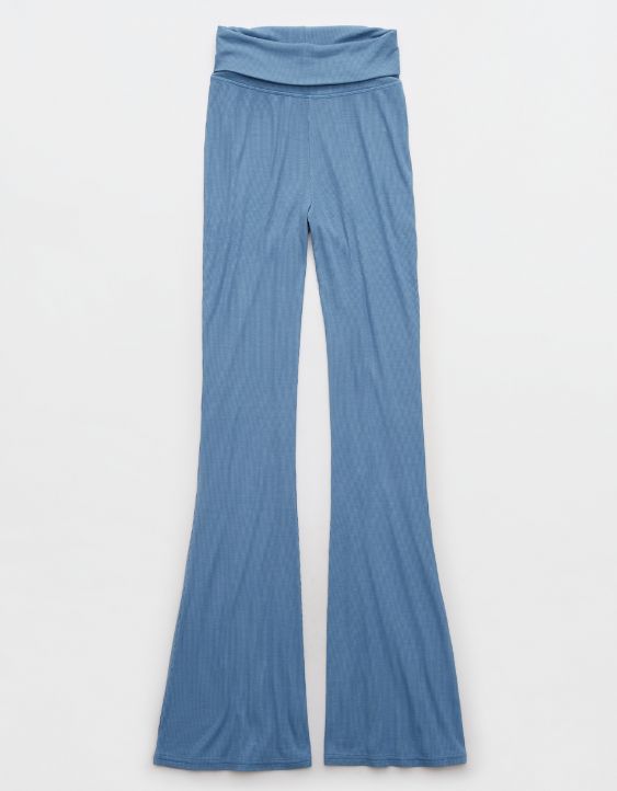 Aerie Real Soft® Flare Pant con pliegue