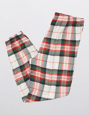Aerie High Waisted Flannel Jogger
