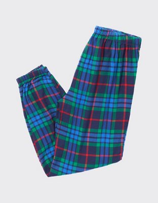 Aerie High Waisted Flannel Jogger