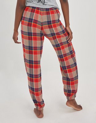 Женские брюки Aerie High Waisted Flannel Jogger — фото 2