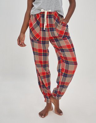 Aerie store flannel jogger