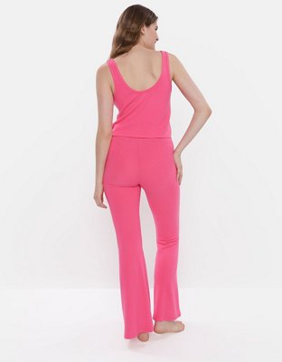 Aerie Pantalones de Pijama Flare de Felpa