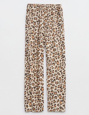 Aerie Leopard Mesh V Wire Bandeau Bikini Top
