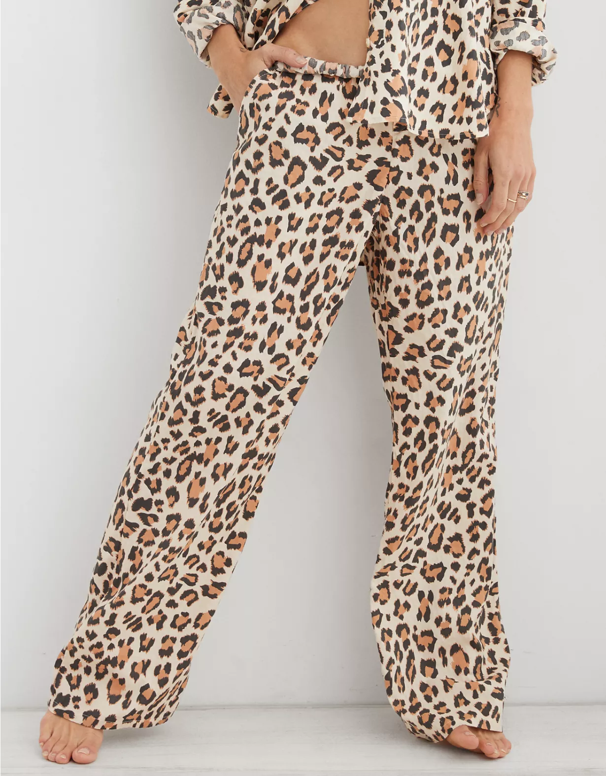 Aerie Leopard Skater Pajama Pant