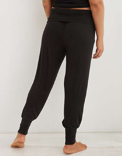 Aerie Real Soft® Ribbed Foldover Jogger