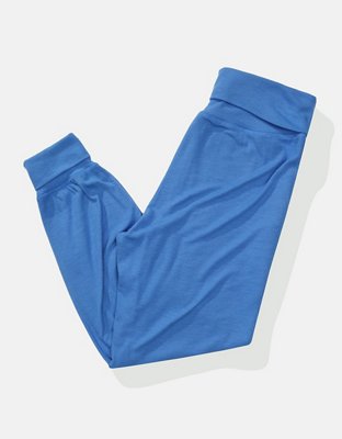 Женские брюки Aerie Real Soft® Ribbed Foldover Jogger — фото 4