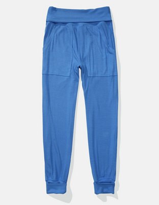 Женские брюки Aerie Real Soft® Ribbed Foldover Jogger — фото 3