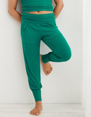 Aerie Real Soft® Ribbed Foldover Jogger