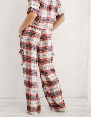 Aerie Flannel Cargo Skater Pajama Pant