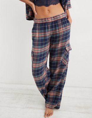 Aerie Flannel Cargo Skater Pajama Pant
