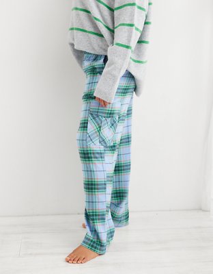 Aerie Smiley® Flannel Skater Pajama Pant