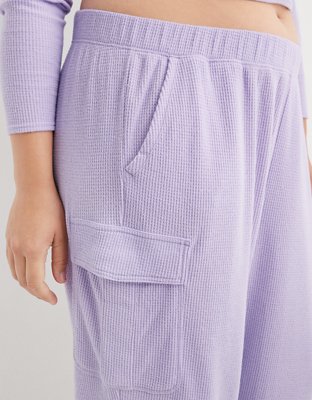 Aerie Jogger Cargo estilo Viajero con Textura tipo Waffle