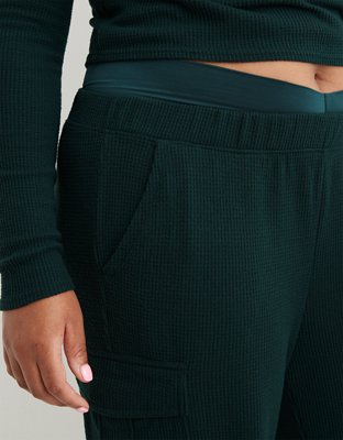 Женские брюки Aerie Traveler Waffle Cargo Jogger — фото 7