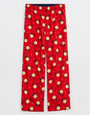 Aerie PJ Jogger ($40) ❤ liked on Polyvore featuring intimates, sleepwear,  pajamas, red, holiday pajama…