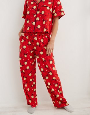 Aerie Smiley® Flannel Pajama Shirt