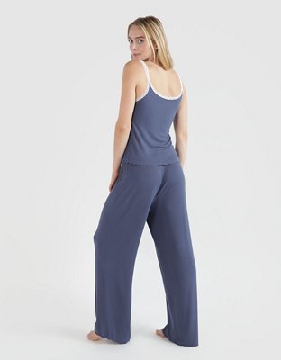 Женские брюки Aerie Real Soft® Ribbed Lace Trim Skater Pant — фото 2