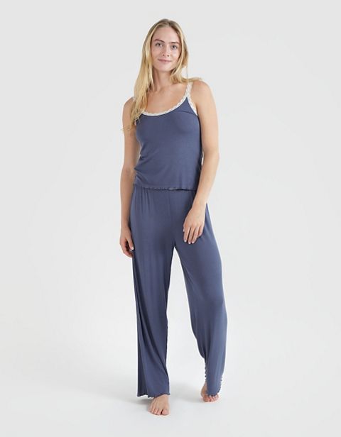 Женские брюки Aerie Real Soft® Ribbed Lace Trim Skater Pant