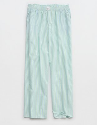 Glow White Stripe Silk Pajama Pants