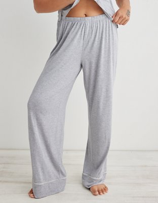 Ardene Super Soft Straight Leg PJ Pants in Grey, Size