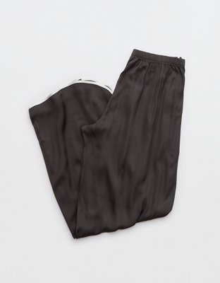 Aerie Off-Duty Satin Piping Trouser PJ