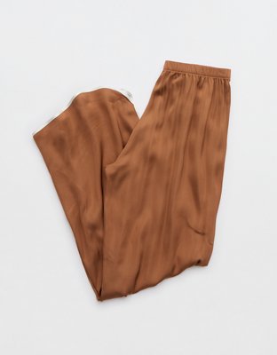 Женские брюки Aerie Off-Duty Satin Piping Trouser PJ — фото 5