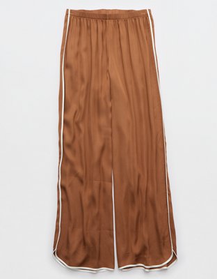 Женские брюки Aerie Off-Duty Satin Piping Trouser PJ — фото 4
