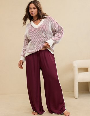 Aerie Off-Duty Satin Trouser PJ