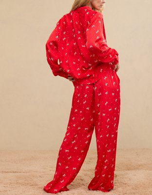 Aerie Off-Duty Satin Trouser PJ