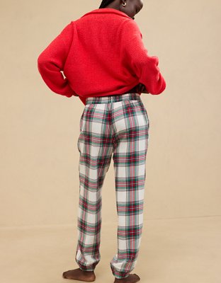 Aerie Off-Duty Jogger de Pijama de Flannel