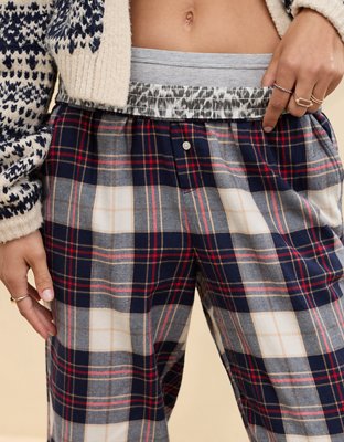 Aerie Off-Duty Jogger de Pijama de Flannel
