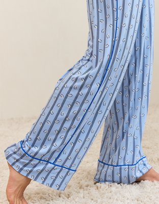 OVERSLEPT by Aerie Real Soft® Piping PJ Pant