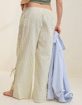 Aerie Off-Duty Seersucker Side Tie Trouser PJ