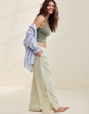 Aerie Off-Duty Seersucker Side Tie Trouser PJ