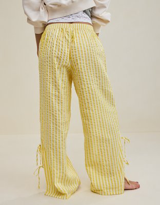 Aerie Off-Duty Seersucker Side Tie Trouser PJ
