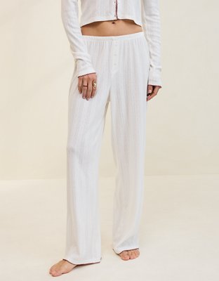 Aerie Off-Duty Trouser de Pijama de Tejido Calado