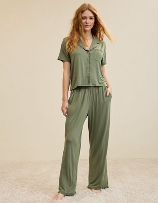 Aerie Real Soft® Ruffle Trouser PJ Pant