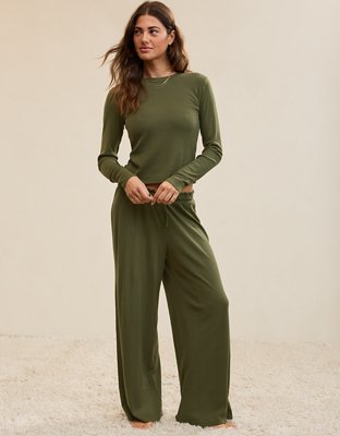 Aerie Off-Duty Pointelle Trouser PJ