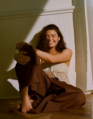 Aerie Off-Duty Poplin Trouser PJ